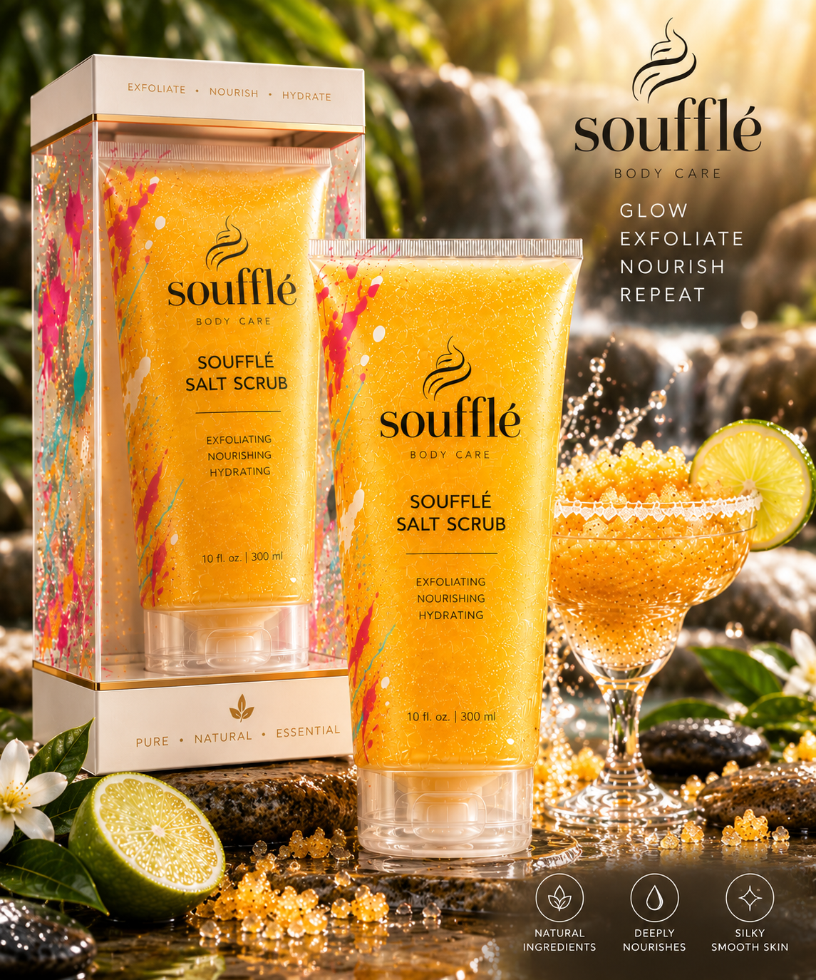 Soufflé Salt Scrub — Lemon Verbena packaging